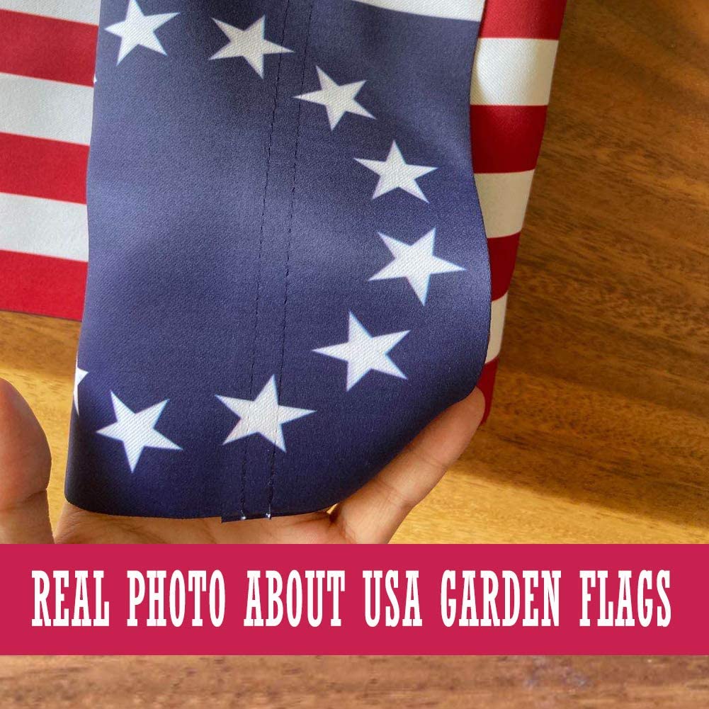 Pack of 2 Besty Ross American Garden Flag 12 x 18- Ross Flags 13 Stars Patriotic Double Sided USA Small for Yard Decor
