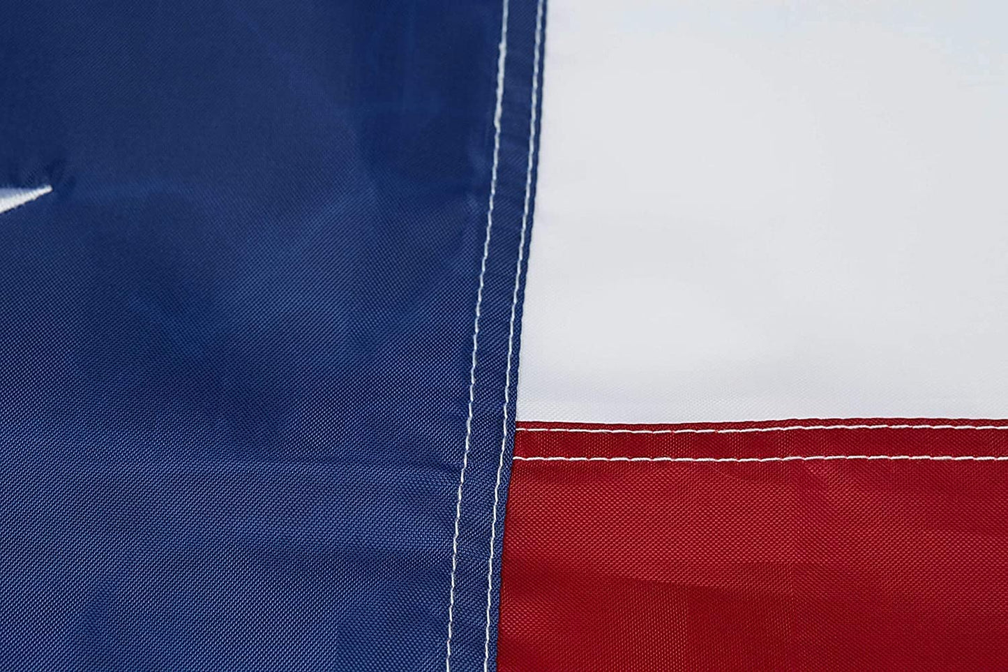 Texas Flag 6x10 Feet - Embroidered Star Sewn Stripes Outdoor Heavy Duty 210D Oxford Nylon Flags Vivid Color - Canvas Header Brass Grommets and 4 Stitch Hemming TX Flag