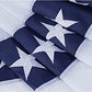 American Pleated Fan Flag 3x6 Ft USA Bunting Flags Patriots Flag Decorations with Embroidered Stars Sewn Stripes for Porch Outside