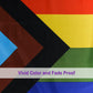 Progress Pride LGBT Flag 4x6 Ft, Rainbow Gay Lesbian Bisexual Transgender Community Flags, Vivid Color LGBTQ Resistant UV Outdoor Banner with 2 Brass Grommets