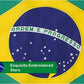Brazil Brazilian Flag 3x5FT Embroidered Stars Sewn Stripes Heavy Duty Outside Flags with Two Thick Brass Grommets