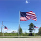 American Flag 12x18 Ft Large US Flags - Made in USA - Giant United State Flag Heavy Duty Outdoor Embroidered Stars for All Weather High Wind Sewn Stripes With Brass Grommets