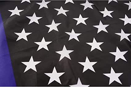 Pack of 10 Thin Blue Line Garden Flag American Police Flags 12.5×18 inch Double Sided Back the Blue Stripe Blue Lives Matter Flag