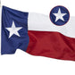 Texas Flag 6x10 Feet - Embroidered Star Sewn Stripes Outdoor Heavy Duty 210D Oxford Nylon Flags Vivid Color - Canvas Header Brass Grommets and 4 Stitch Hemming TX Flag