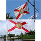 Florida State Flag 3x5 ft Outdoor, Double Sided 3 Layers Flags, Polyester of with 2 Brass Grommets for Outsides/Insides(Florida)