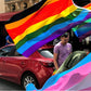 Pack of 2 Philadelphia Pride Flag 3x5 Philly Rainbow Flags LGBTQ Gay Brown and Black Flags for Outdoor Wall with Brass Grommets & Durable Header