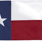 Texas Flag 4x6 Heavy Duty Outdoor - Embroidered Sewn Heavy Duty 100% Nylon Flags Vivid Color - Brass Grommets and 4 Stitch Hemming USA Flag