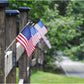 Small American Flags on Stick 50 Packs 4x6 Inch Mini US Flag 4th of July Decorations for Outdoor Outside Hand Held USA Stick Flags Spear Top