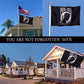 Pack of 2 POW Flag 3x5 Outdoor - You are Not Forgotten POW MIA Flags Prisoner War Durable Outdoor Black Banner