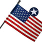 American Flag 3x5 Sleeve Outdoor US Flag - Made in USA Embroidered Stars Durable Nylon Flags with Embroidered Stars, Sewn Stripes