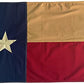 Texas Flag Cotton 3x5 Outdoor TX State Flags Heavy Duty Made in USA Embroidered Stars Vintage Banner