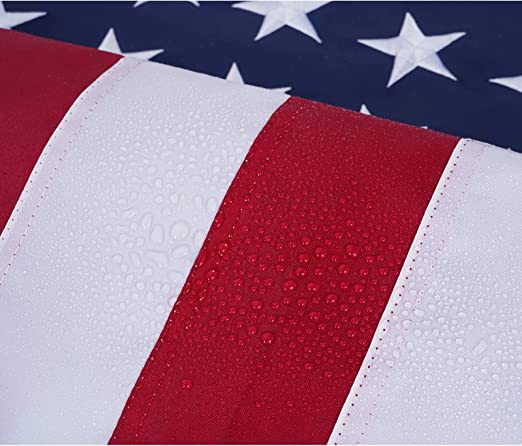 American Flag 6x10 Heavy Duty 420D - Made in USA US Flags Embroidered Stars for Outside Heavyweight USA Flag Outdoor for High Winds