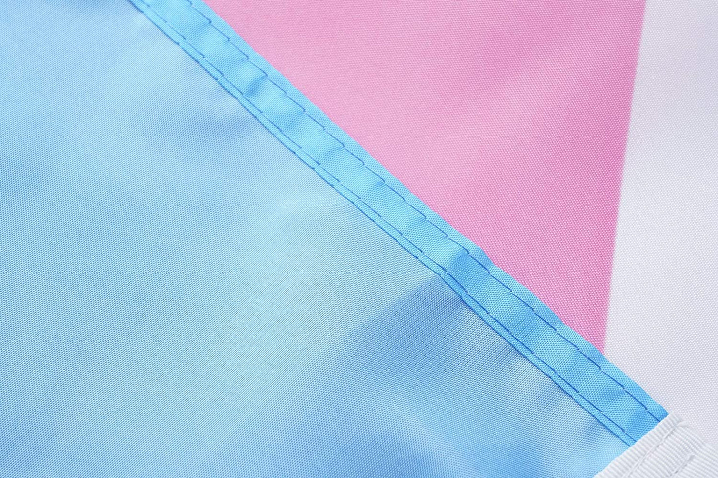 Pack of 2 Transgender Pride Flag 3x5 Heavy Duty Polyester LGBT Trans Omnisexual Equality Flags for Outdoor Wall with Brass Grommets & Durable Header
