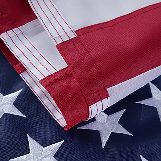 American Flag 2X4 US Flags 2’ x 4’ Heavy Duty Outdoor Durable Nylon USA Flag with Embroidered Stars, Sewn Stripes and Brass Grommets