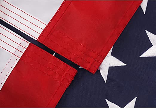 American Flag 2x3 Heavy Duty 420D - Made in USA US Flags Embroidered Stars for Outside Heavyweight USA Flag Outdoor for High Winds