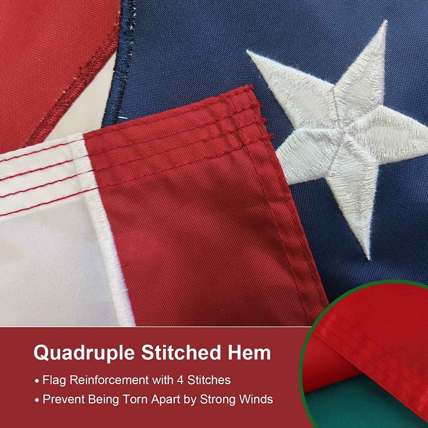 Hate Has No Home Here Puerto Rico Boat Flag 12x18 Inch, Embroidered Star and Double Stitched Sewn Stripes with 2 Brass Grommets, Heavy Duty Nylon Puerto Rican Flags