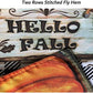 Pack of 2 Hello Fall Garden Flags - Sunflowers Pumpkin Plaid Flag Autumn 12.5 x 18 Inch - House Yard Double Sided hanksgiving Day Decoration Country Outdoor Indoor Banner