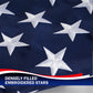 American Flag 10x15 for Outside US Flags - Outdoor Heavy Duty United State Flag Embroidered Stars for All Weather High Wind Sewn Stripes With Brass Grommets