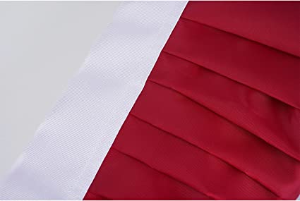 American Pleated Fan Flag 3x6 Ft USA Bunting Flags Patriots Flag Decorations with Embroidered Stars Sewn Stripes for Porch Outside