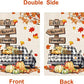Pack of 2 Fall Garden Flag Yard Flags 12 x 18 Inch Double Sided Pumpkin Outdoor Flag Welcome Decorations for Home Porch Outside (Fall-Harvest Car)
