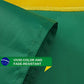 Brazil Brazilian Flag 3x5FT Embroidered Stars Sewn Stripes Heavy Duty Outside Flags with Two Thick Brass Grommets