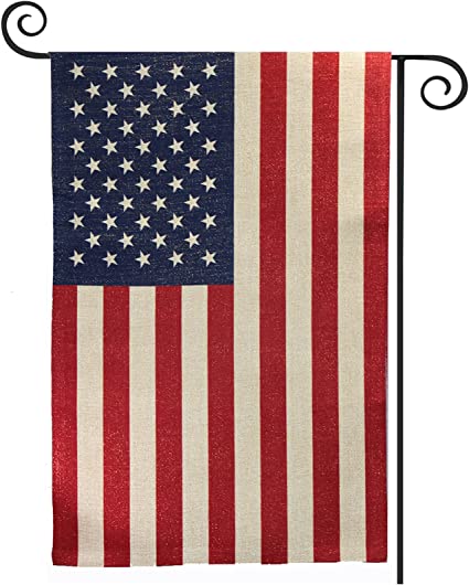 Pack of 2 American Flag USA Garden Flag 12 x 18 - Patriotic Double Sided Small American Flags for Yard