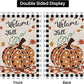 Pack of 2 Fall Pumpkin Garden Flags12 x 18 Inch Double Sided for Outdoor Autumn Welcome Decorations Banner Seasonal Farmhouse Yard Decor