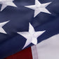 American Flag US Flags 4x6 Outdoor Made in USA High Wind Heavy Duty Outside Embroidered Stars All Weather Durable Nylon Sewn Stripes with Brass Grommets