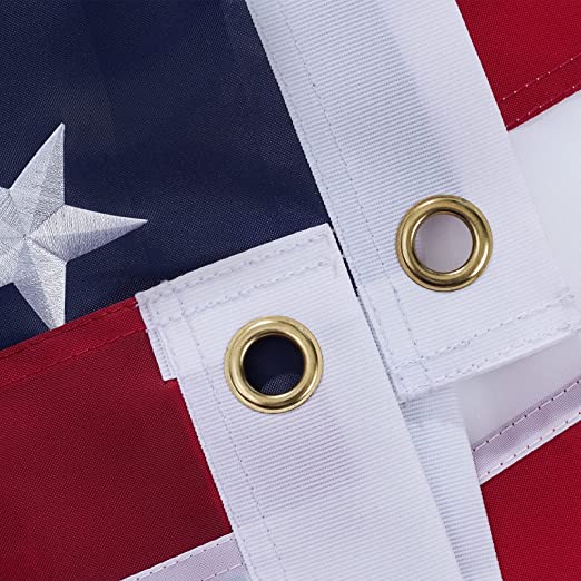 American Flag 2x3 Heavy Duty 420D - Made in USA US Flags Embroidered Stars for Outside Heavyweight USA Flag Outdoor for High Winds