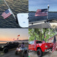 American US Boat Flag 12x18 Inch Made in USA, Embroidery 50 Stars Ensign Nautical U.S.A Flags with 2 Brass Grommets, Heavy Duty Nylon Outdoor Banner for Yacht