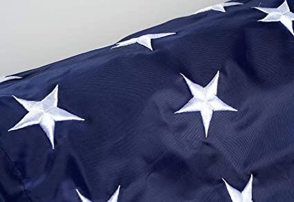 American Flag Windsock, US Flag Embroidered Stars Windsock for The 4th of July, Outdoor Hanging Stripes USA Flags Wind Socks for Patriotic Decor(60 Inch)