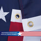 Pack of 2 Betsy Ross Boat Flag Made in USA 12x18 Inch, Embroidery 13 Stars Colony American Flags with Brass Grommets for 4th of July Independence Day Outdoor Decor Banner