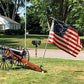 Embroidered Betsy Ross Flag 3x5 ft, Tea Stained 13 Colonies American Flags for Outdoor, Vintage 13 Stars USA Flags Sewn Stripes Historical Dyed for Outdoor Indoor Decoration