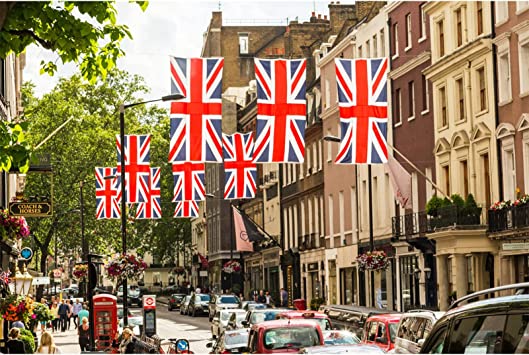 British Flag 2x3 Union Jack England Flags Embroidered Sewn Stripes United Kingdom UK Flag Heavy Duty Outdoor
