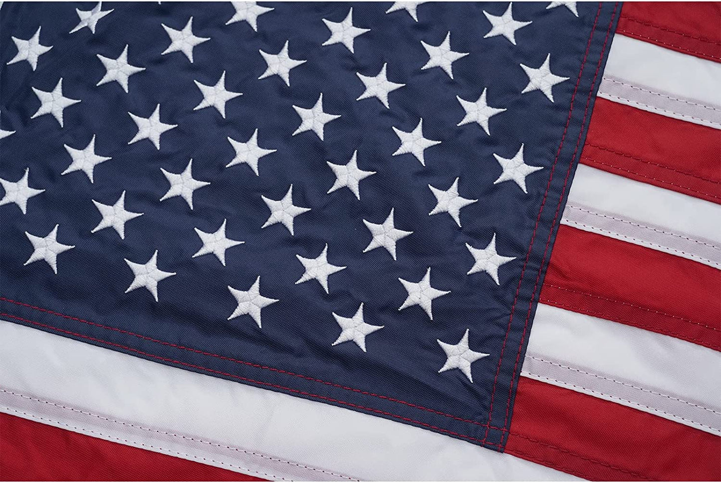 American Flag 12x18 Inches Boat Marine Yacht Flags Outdoor Heavy Duty Made in USA - Embroidered USA 1x1.5 Ft Flags - Heavy Duty Banner US Nylon Sewn Stripes Indoor with 2 Brass Grommets