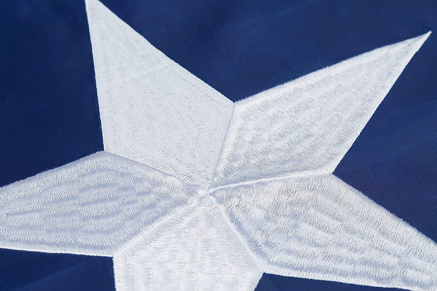 Texas Flag 6x10 Feet - Embroidered Star Sewn Stripes Outdoor Heavy Duty 210D Oxford Nylon Flags Vivid Color - Canvas Header Brass Grommets and 4 Stitch Hemming TX Flag