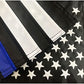 Pack of 2 Thin Blue Line Garden Flag 12.5×18 inch, Embroidered Stars American Police Flags, Double Sided Back the Blue Stripe Blue Lives Matter Flag for Outdoor Indoor Yard Lawn Honoring Law Enforcement Officers