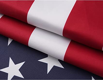 American Flag 2X3 Ft US Flags Double Side - Made in USA Heavy Duty Outdoor All Weather Unite States Flag with 2 Brass Grommets for Indoor/ Outside