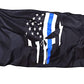 Pack of 2 Punisher Skull Flag 3x5 - Demon Punisher Memorial American Flags - 3x5ft Thin Blue line USA Police Banner