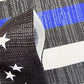 Pack of 10 Blue Line Garden American Flag - 12.5 x 18 Inch Double Sided Police Yard Flags for Honoring Law Enforcement Officers Fade-resistant