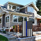 Pack of 10 Thin Blue Line Flag Garden Flags 12x18 Inch Double Side Police Flag Blue Lives Matter Back First Responder