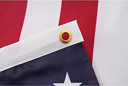 American Flag 2X3 Ft US Flags Double Side - Made in USA Heavy Duty Outdoor All Weather Unite States Flag with 2 Brass Grommets for Indoor/ Outside