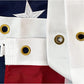 American Flag 10x15 for Outside US Flags - Outdoor Heavy Duty United State Flag Embroidered Stars for All Weather High Wind Sewn Stripes With Brass Grommets