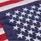 American US Boat Flag 12x18 Inch Made in USA, Embroidery 50 Stars Ensign Nautical U.S.A Flags with 2 Brass Grommets, Heavy Duty Nylon Outdoor Banner for Yacht
