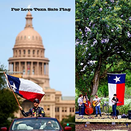 Pack of 12 Texas Flags 3x5 ft Outdoor, Texas State Flag Made in USA for Outdoor Heavy Duty, Polyester State of Texas Flags TX Banner with Brass Grommets for House