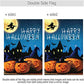 Pack of 2 Happy Halloween Pumpkins Garden Flags 12x18- Double Sided Pumpkin Lantern Yard Flags Banner Halloween Garden Lawn Decorations