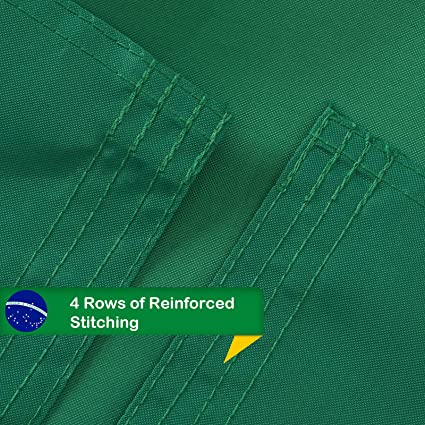 Brazil Brazilian Flag 3x5FT Embroidered Stars Sewn Stripes Heavy Duty Outside Flags with Two Thick Brass Grommets