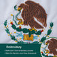 Mexican Flag 12x18 Inch Outdoor, Embroidered Mexico MX Flags with 2 Brass Grommet and Sewn Stripes, Heavy Duty 210D Polyester