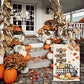 Pack of 2 Fall Garden Flag Yard Flags 12 x 18 Inch Double Sided Pumpkin Outdoor Flag Welcome Decorations for Home Porch Outside (Fall-Harvest Car)