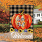 Pack of 2 Fall Garden Flag Autumn Buffalo Check Pumpkins - Small Vertical Welcome Garden Yard Flags Banner 12x18 Double Sided Farmhouse Home Fall Porch Decor Outside